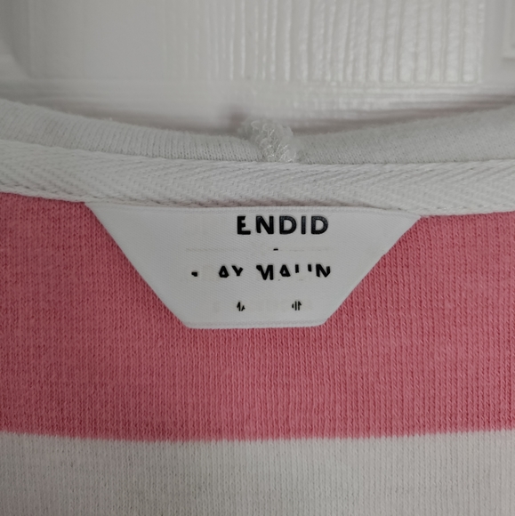 SPLENDID x GRAY MALIN Shoreline striped Misses size S short sleeve hoodie - Picture 3 of 6